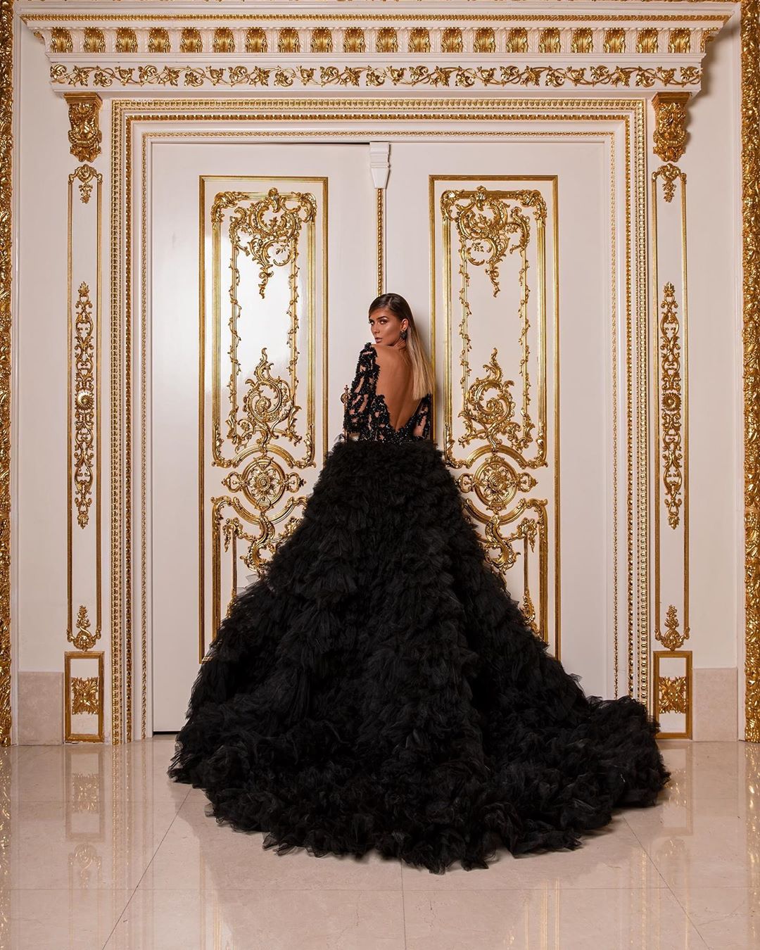 Black Tulle Gown - Image 4