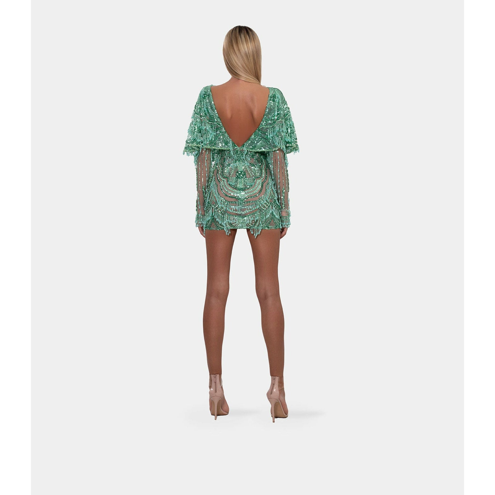 Short mint-green dress - Image 4